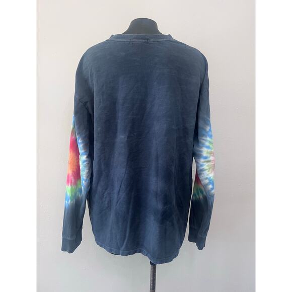 Forever 21 T-Shirt Men’s L Tie Dye Crew Neck Long Sleeve Windjammer Streetwear - Picture 3 of 7
